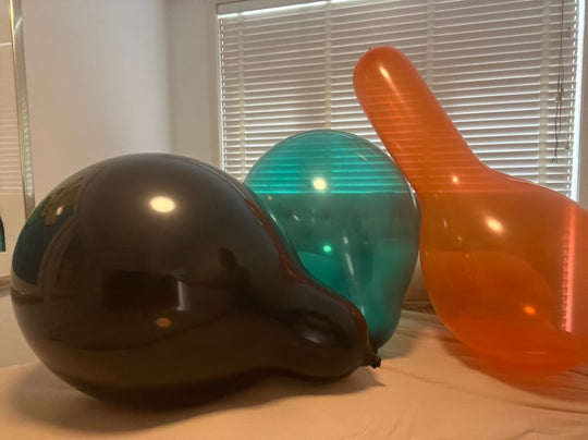Seconds flawed balloons Black and Teal Limited edition
